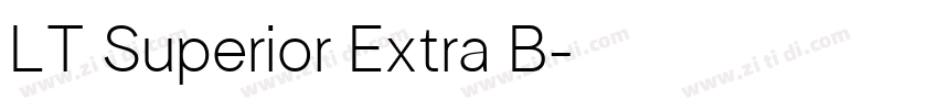 LT Superior Extra B字体转换 LT Superior Extra B字体转换
